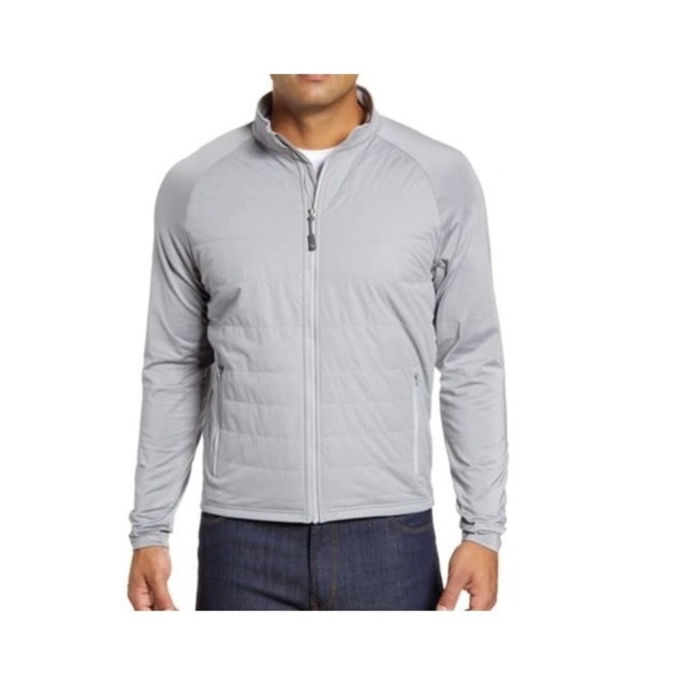 PETER MILLAR Mens XXL 2XL Merge Quilted Water Resistant Golf Jacket Gray